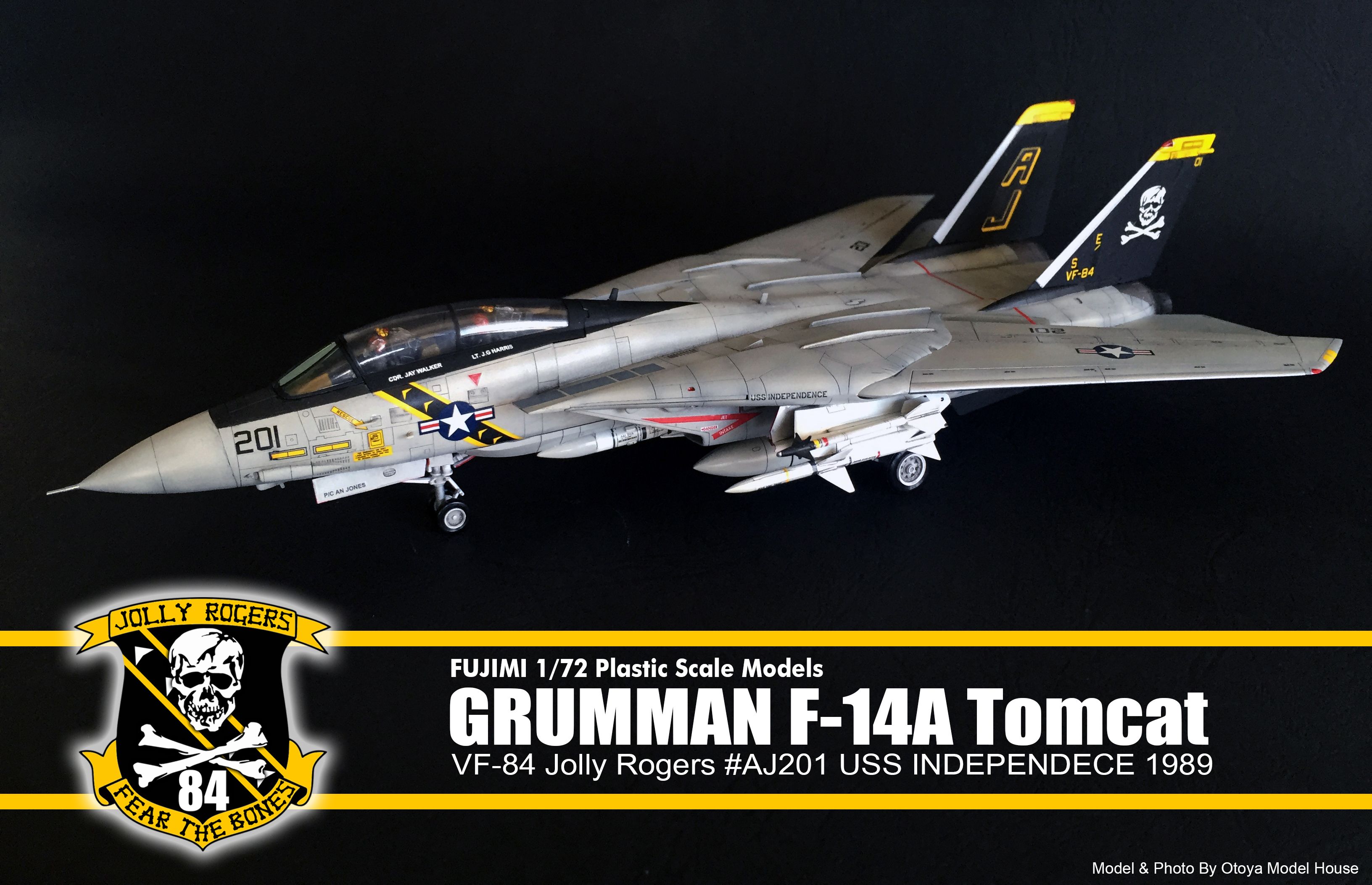 1/72 F-14A雄貓式戰機 VF-84海盜中隊代工完成品